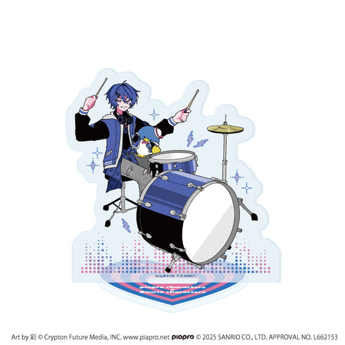 『ピアプロキャラクターズ×サンリオキャラクターズ』アクリルスタンド06/KAITO×タキシードサム(コラボイラスト)